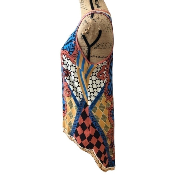 BILLY By Flying Tomato Aztec Boho Hi Low Tank Size Small - Picture 5 of 8